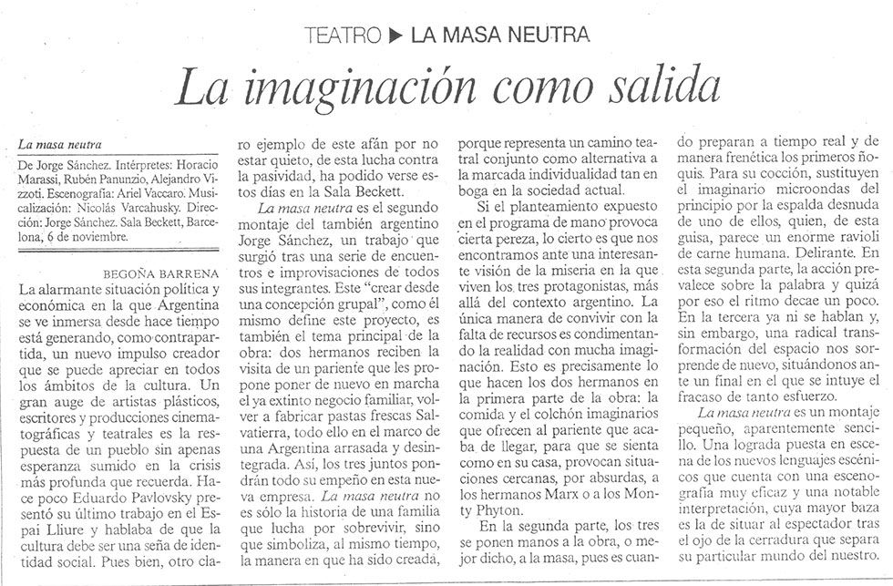 La Cantera - Prensa